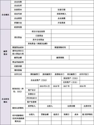企业自有资金投资 — 融资申请书（房地产项目）